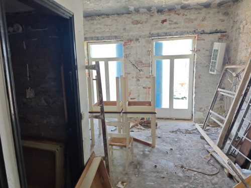apartment, rent, renovation, skiathos, port, old port